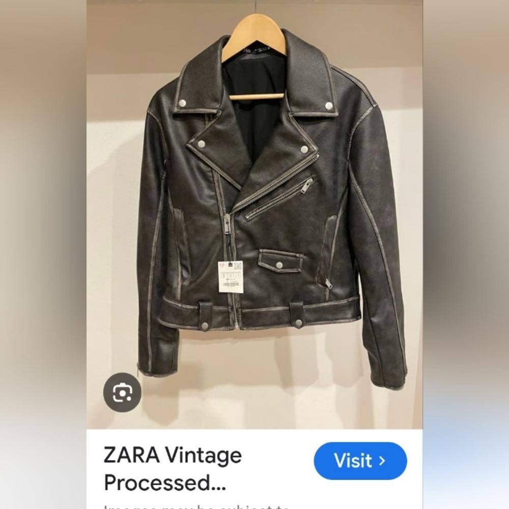 Men's Zara Faux Leather Jacket